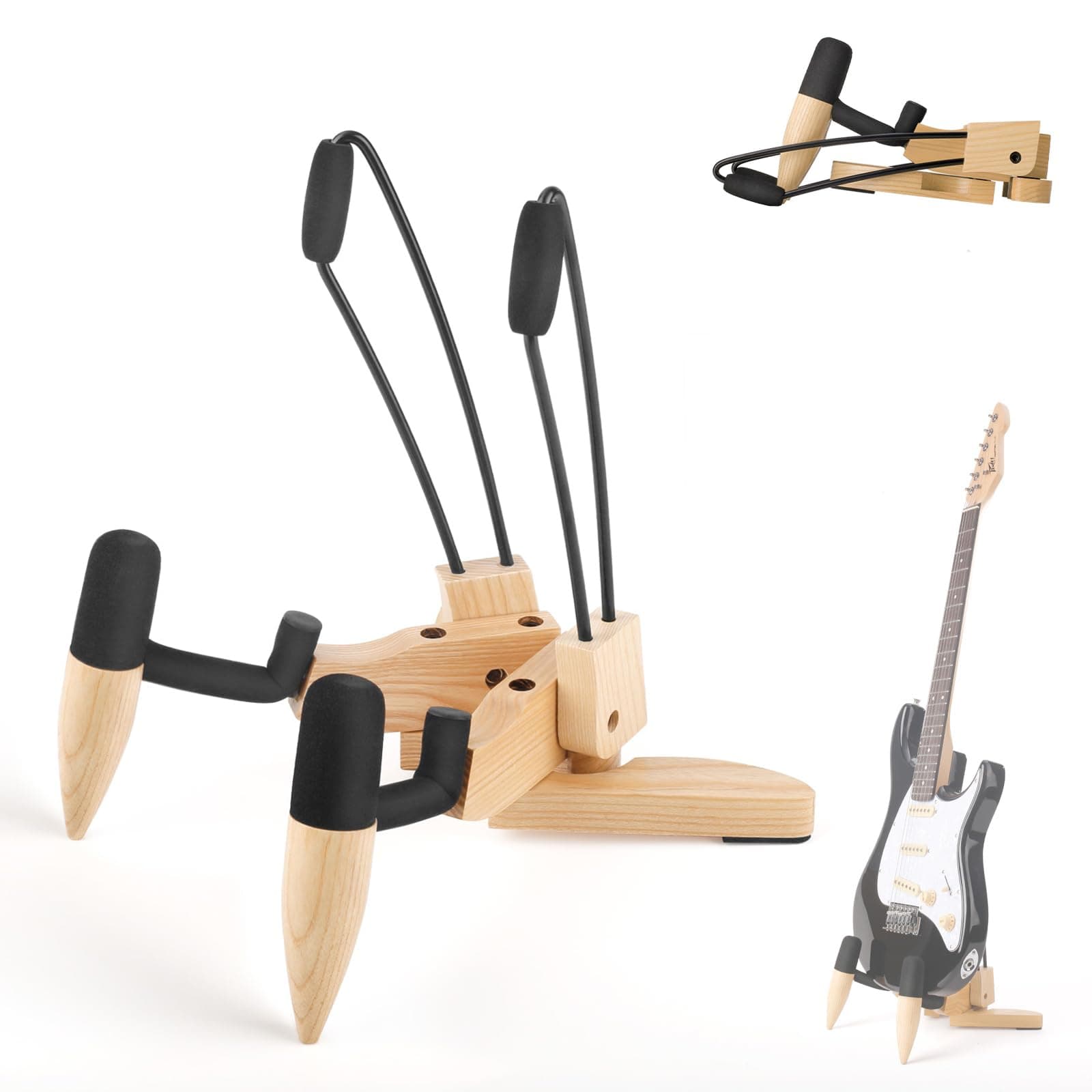 DIDA Portable Electric/Bass Guitar Floor Stand with Non-Slip Rubbers