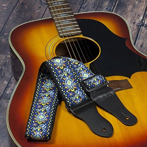 KLIQ Vintage Woven Guitar Strap for Acoustic & Electric Guitars