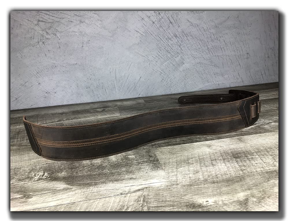 Full Grain Padded Leather Guitar Strap for Electric, Acoustic, and Bass Guitars