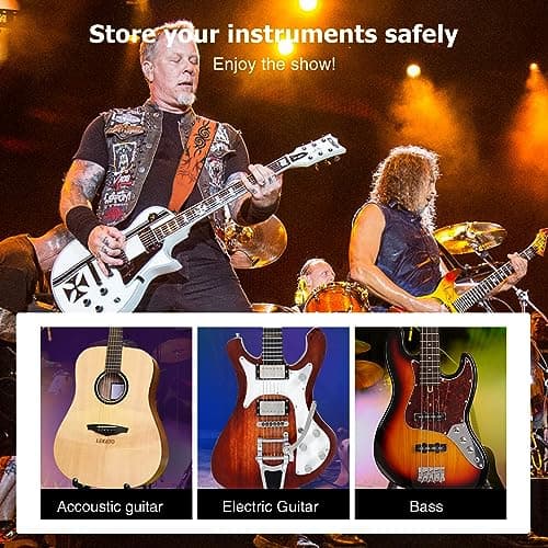 Lekato Jaffa Orange Suede Guitar Strap, Adjustable 35"-51"