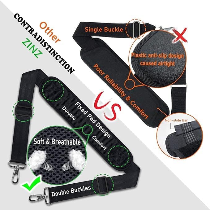 Padded Shoulder Strap Replacement for ZINZ Bag