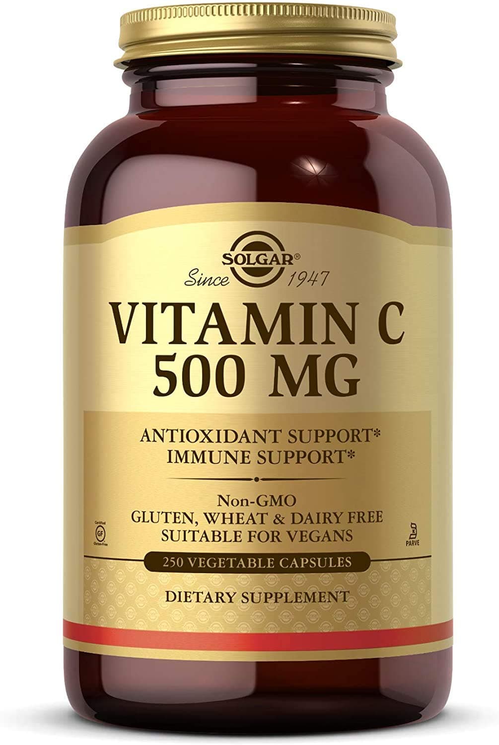 Vitamin C Vegetable Capsules for Antioxidant & Immune Support - 250 Servings