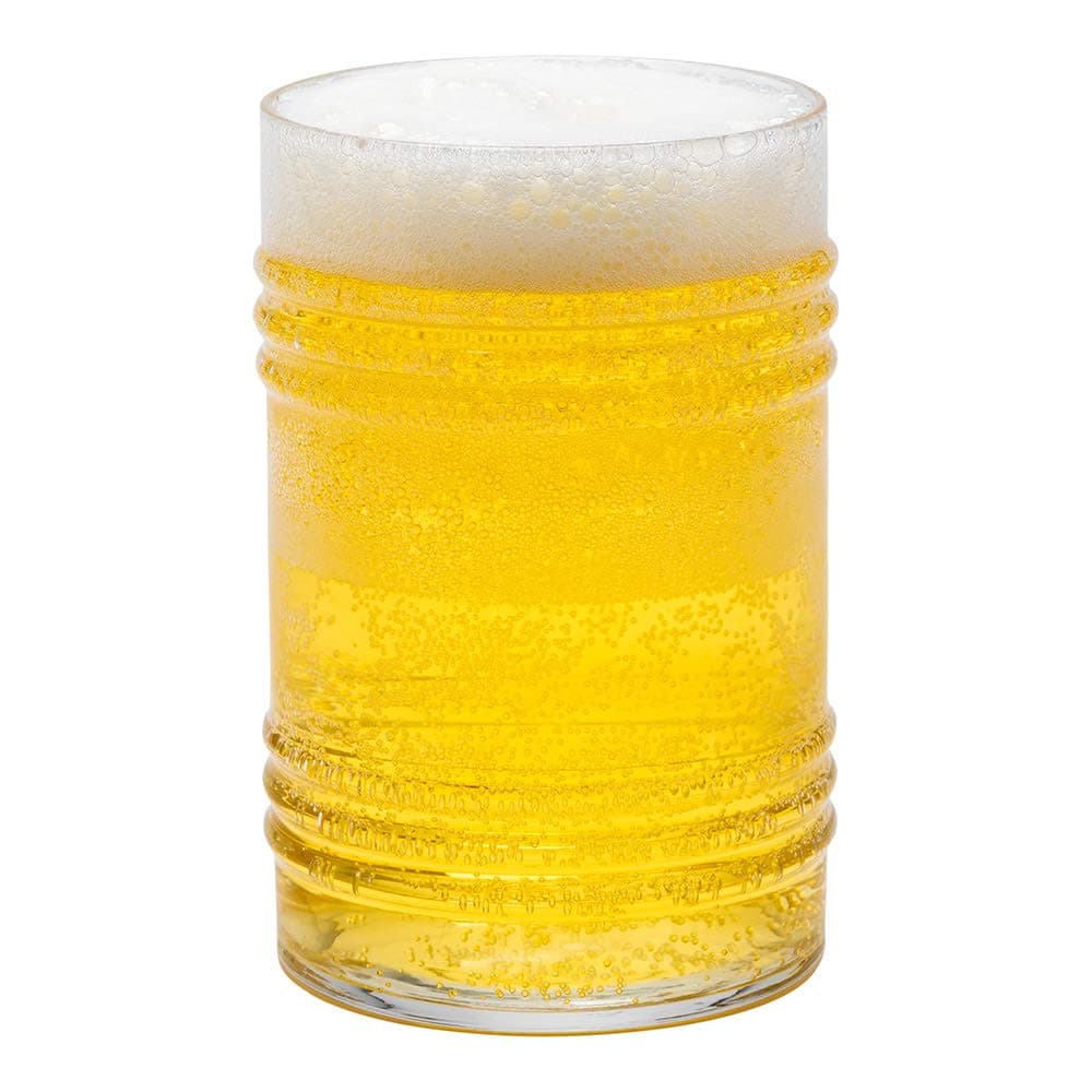 16-Ounce Tin Can-Shaped Pint Glasses Set Of 6 - Restaurantware Clear Dishwasher-Safe Beer Glasses