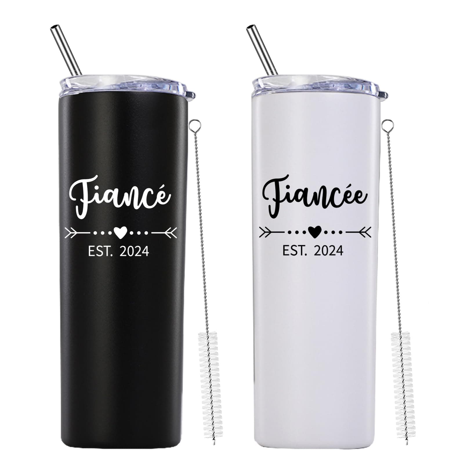 Engagement Gifts for Couples Skinny Tumbler