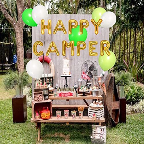 LaVenty Happy Camper Balloon Tent Birthday Party Decor