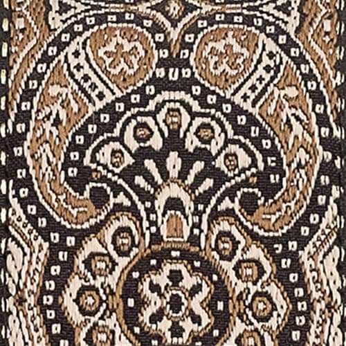 Ernie Ball Guitar Strap Black 43" Classic Strap — Gold & Black Paisley