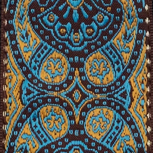 Ernie Ball Classic Jacquard Noble Rose Guitar/Bass Strap — Imperial Paisley