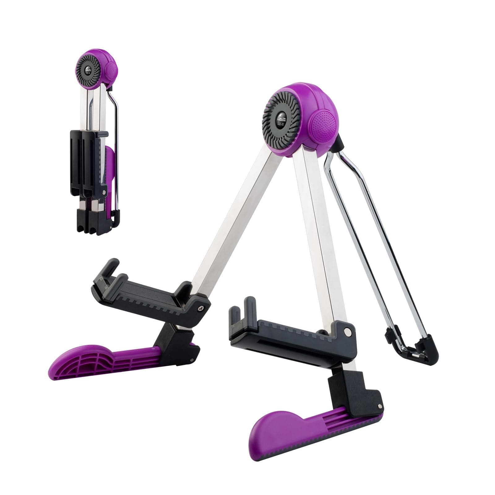 GUITTO Portable Foldable A-Frame Guitar Stand GGS-03