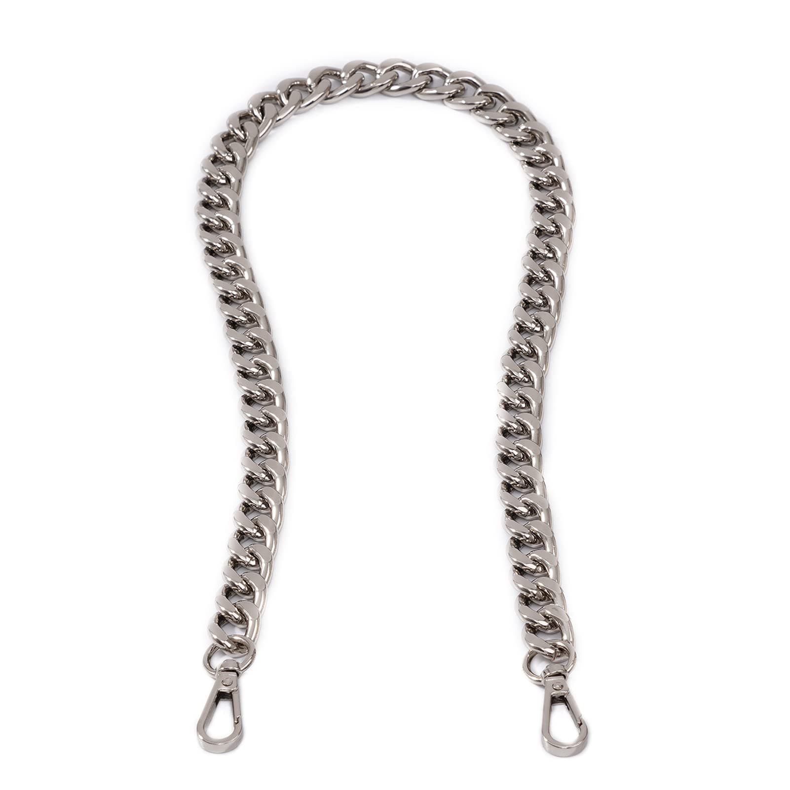 Xiazw Medium Metal Shoulder Crossbody Purse Chain Strap Replacement (26", Silver)