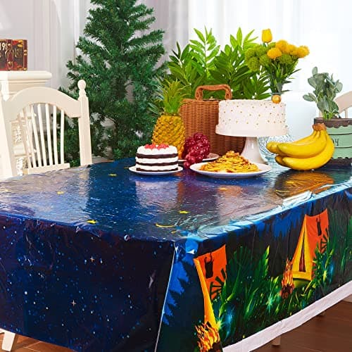 Camping Tablecloth Decorations for Camp Party - Set of 3