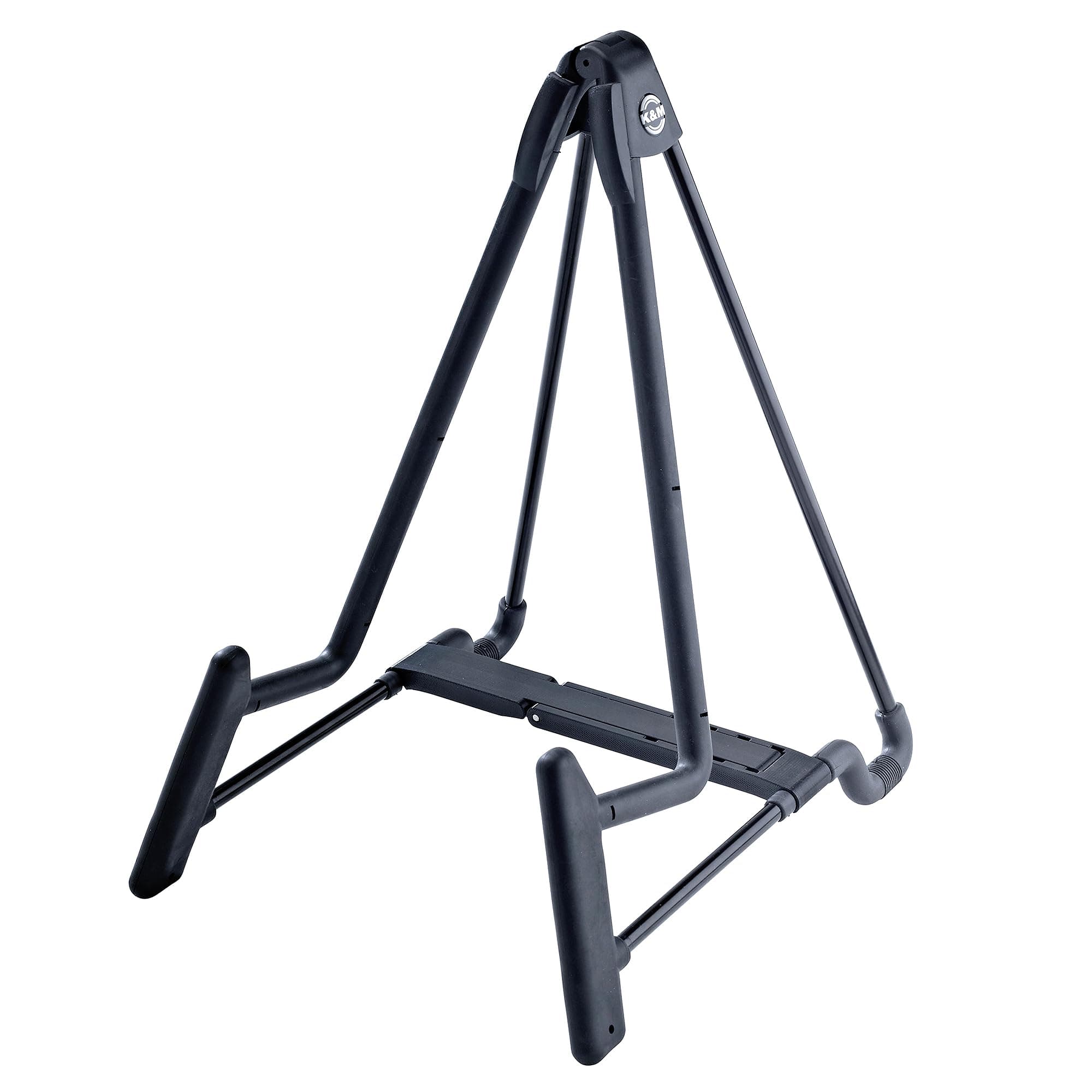 K&M Heli 2 Electric Guitar Stand | Sturdy, Adjustable, Black | German Made