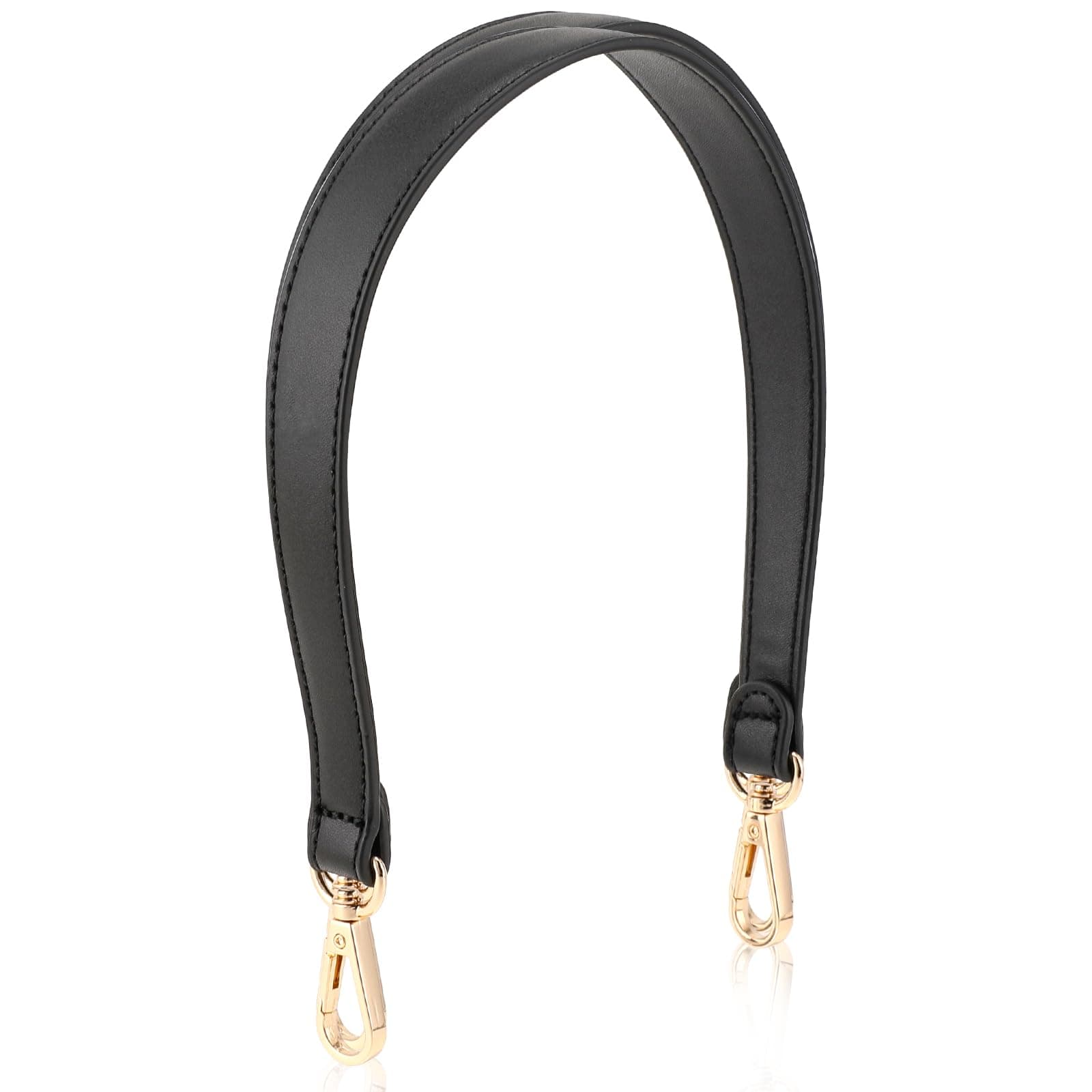 Salbsever Black Leather 19inch Shoulder Strap for Handbags