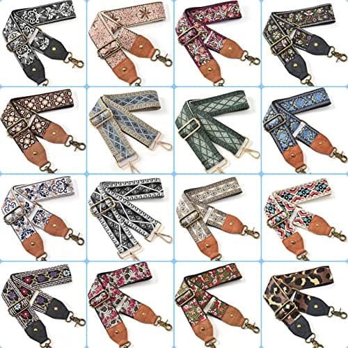 Guitar Style Crossbody Bag with Wide Shoulder Strap