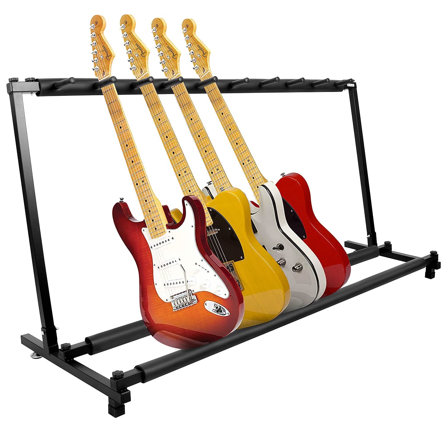Kuyal Multi-Guitar Display Rack, Black (9 Holder)