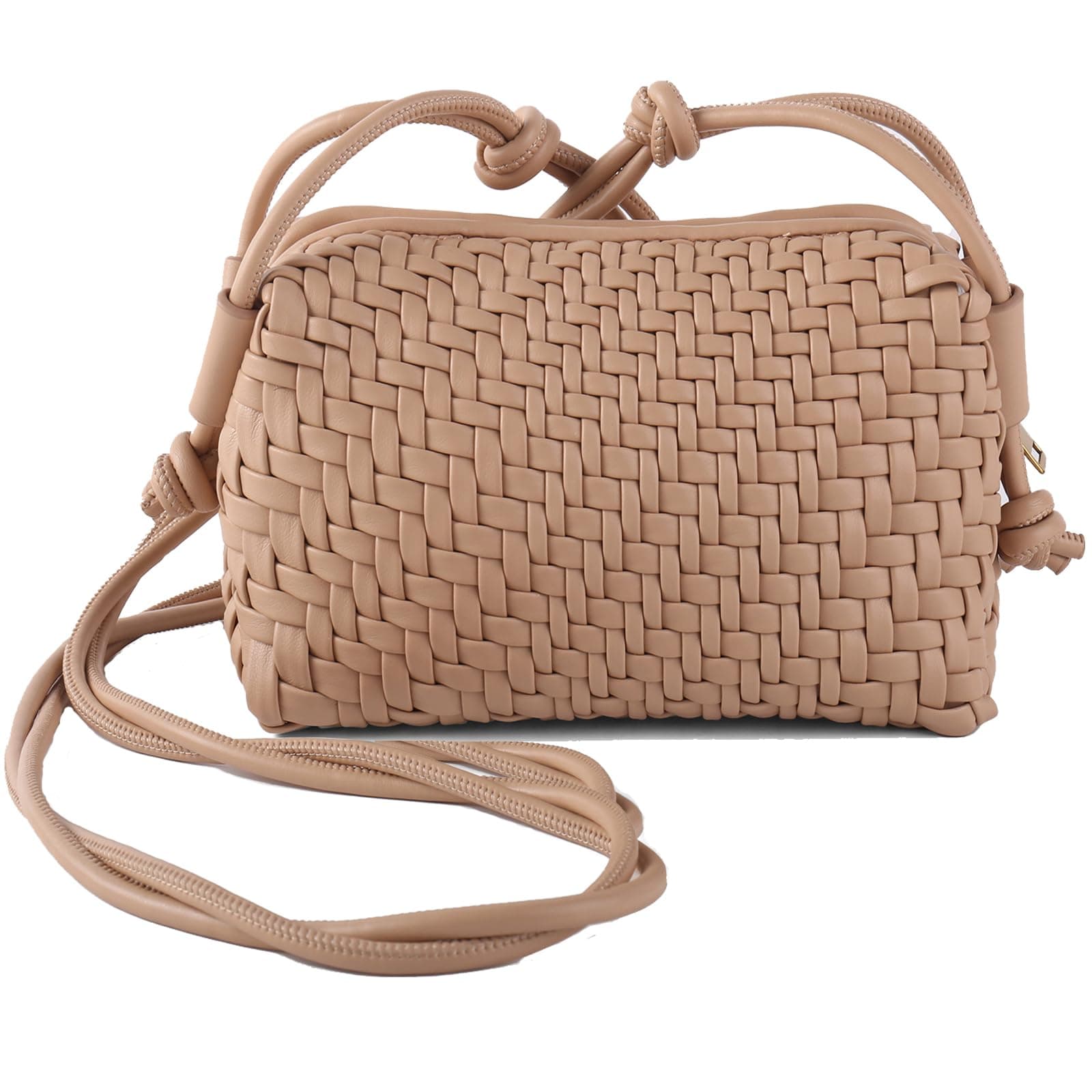 Dabdays Trendy Vegan Leather Crossbody Bag for Women