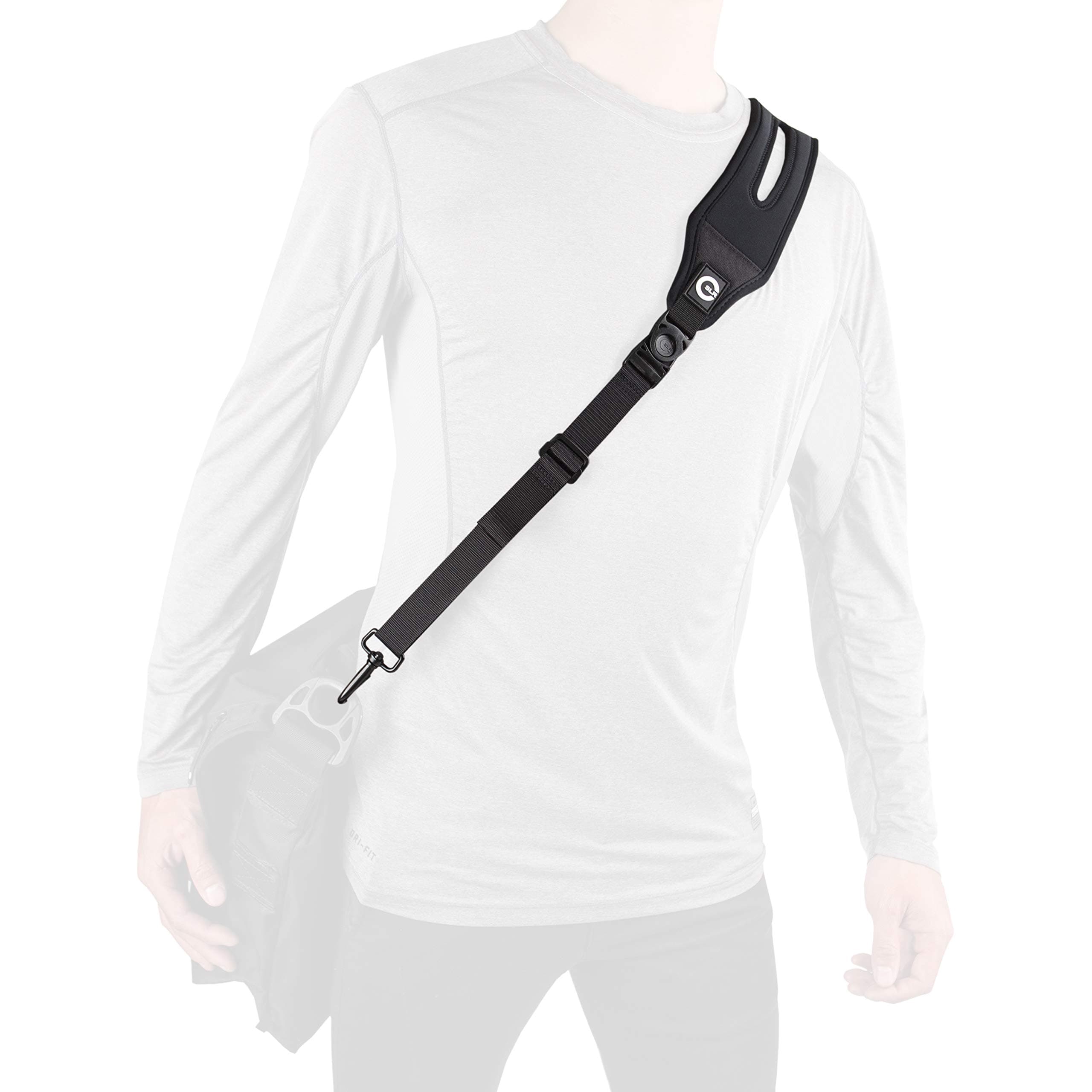 Custom SLR Ergonomic Bag Strap with Cushioned Pad - Fits Duffle, Messenger, Laptop, Gym Bag