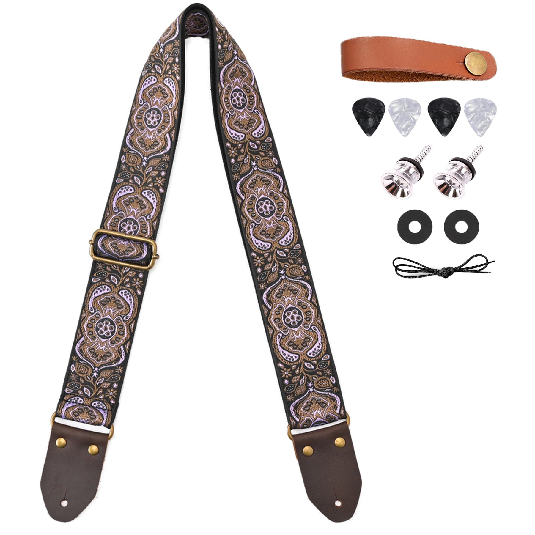 Embroidery Cotton Guitar Strap