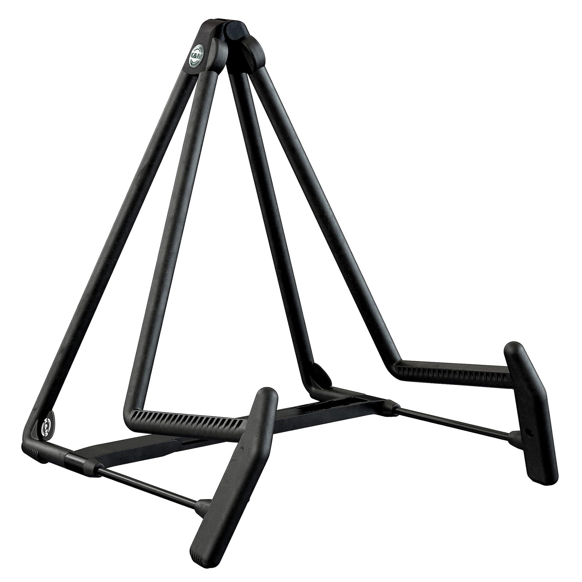 K&M Heli 2 Guitar Stand - Black - Sturdy A-Frame Stand