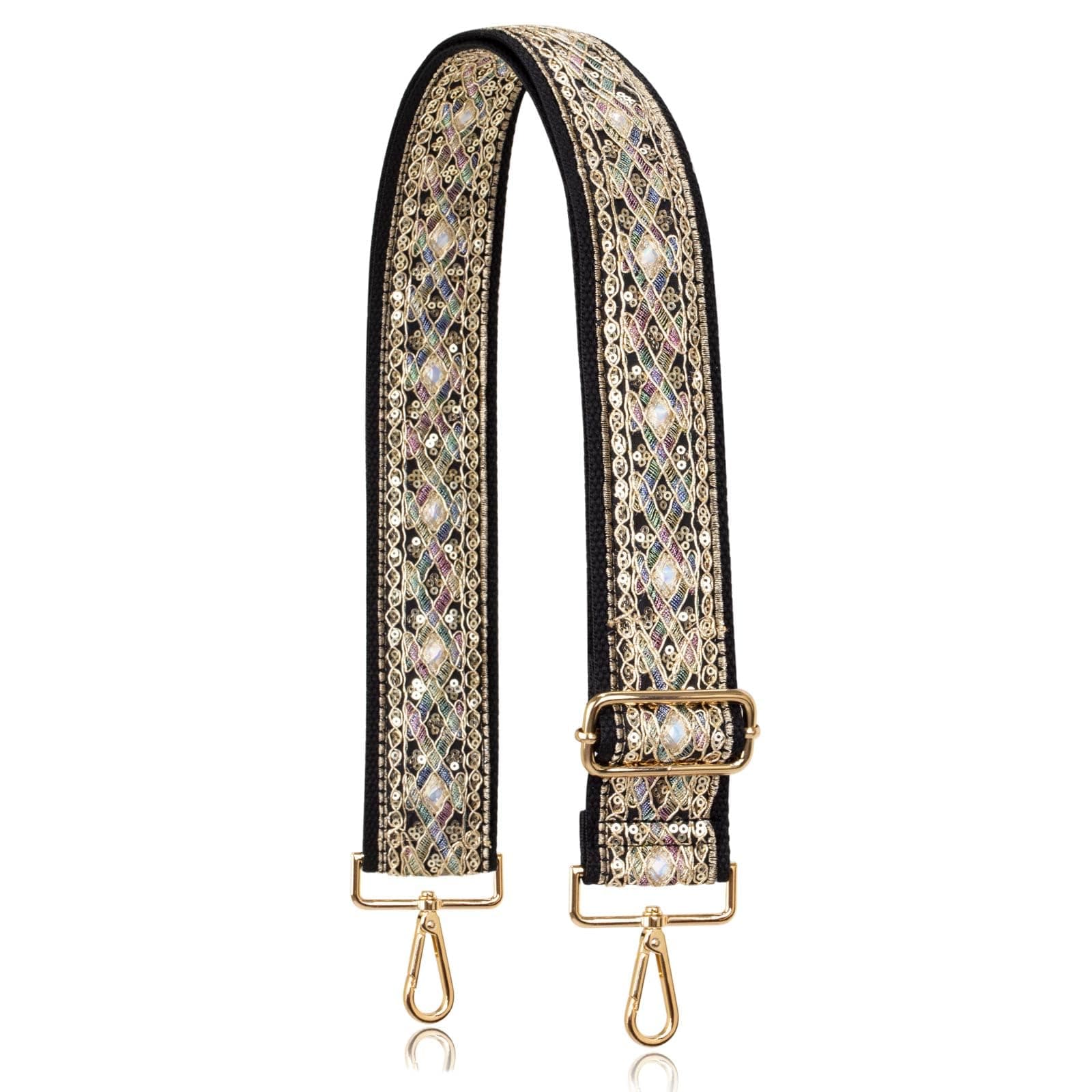 Allzedream Embroidered Lace Sequins Crossbody Handbag Strapreplacement