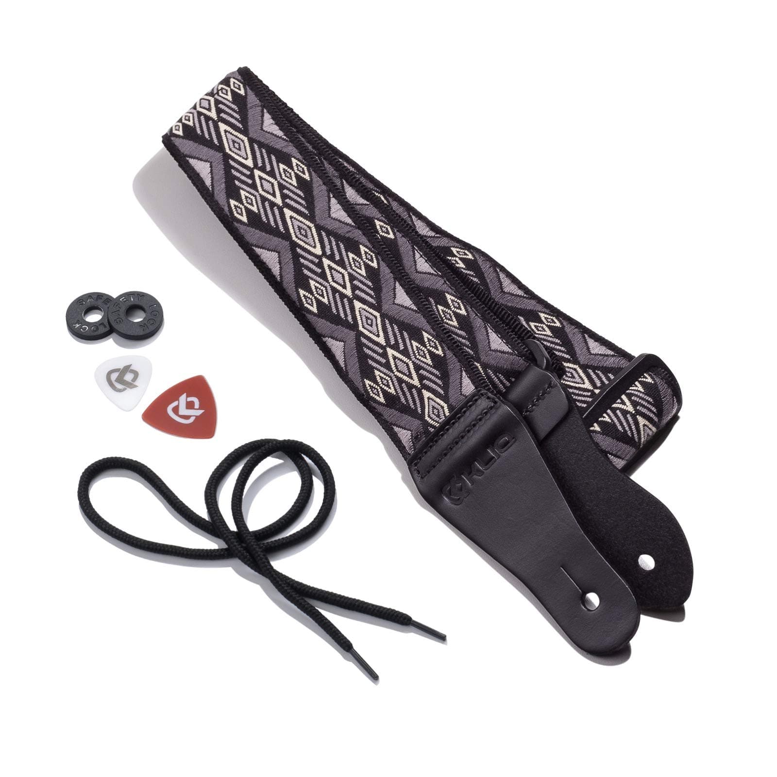 Vintage Woven Guitar Strap for Acoustic and Electric Guitars