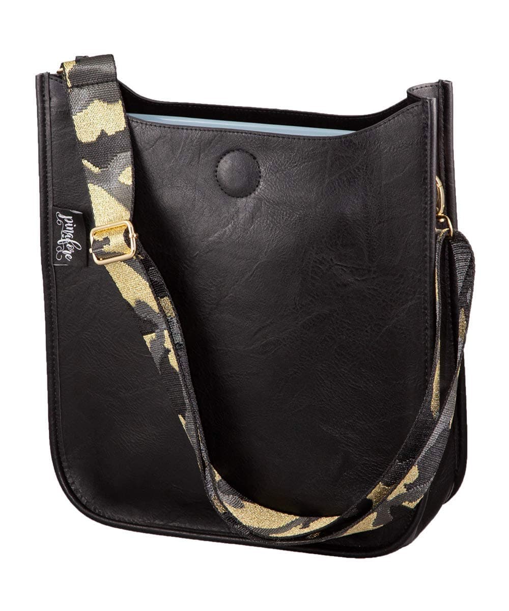 Vegan Leather Crossbody Bag with Adjustable Strap