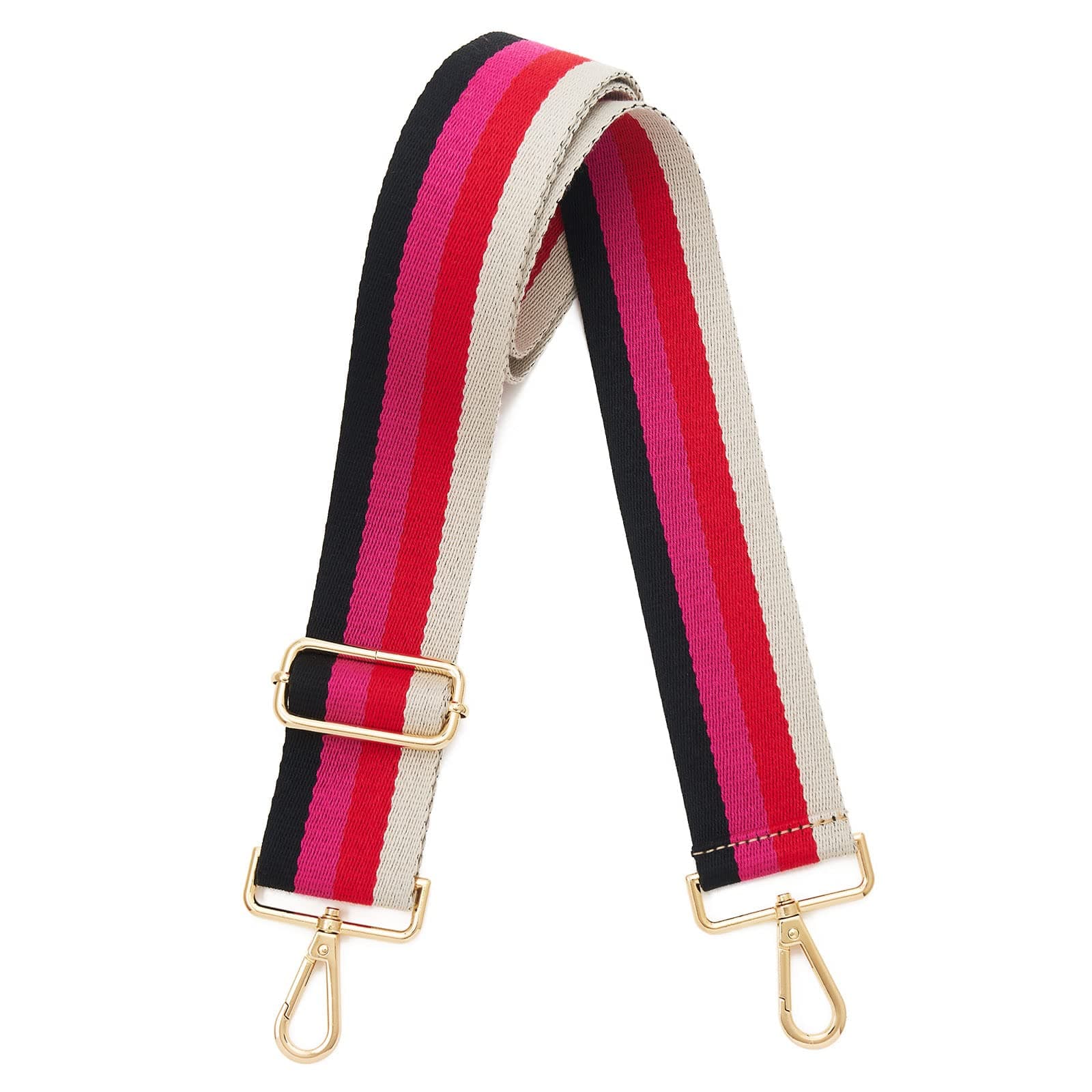 DOAPMLL Adjustable Gold Hardware Canvas Shoulder Strap for Women's Crossbody Purse