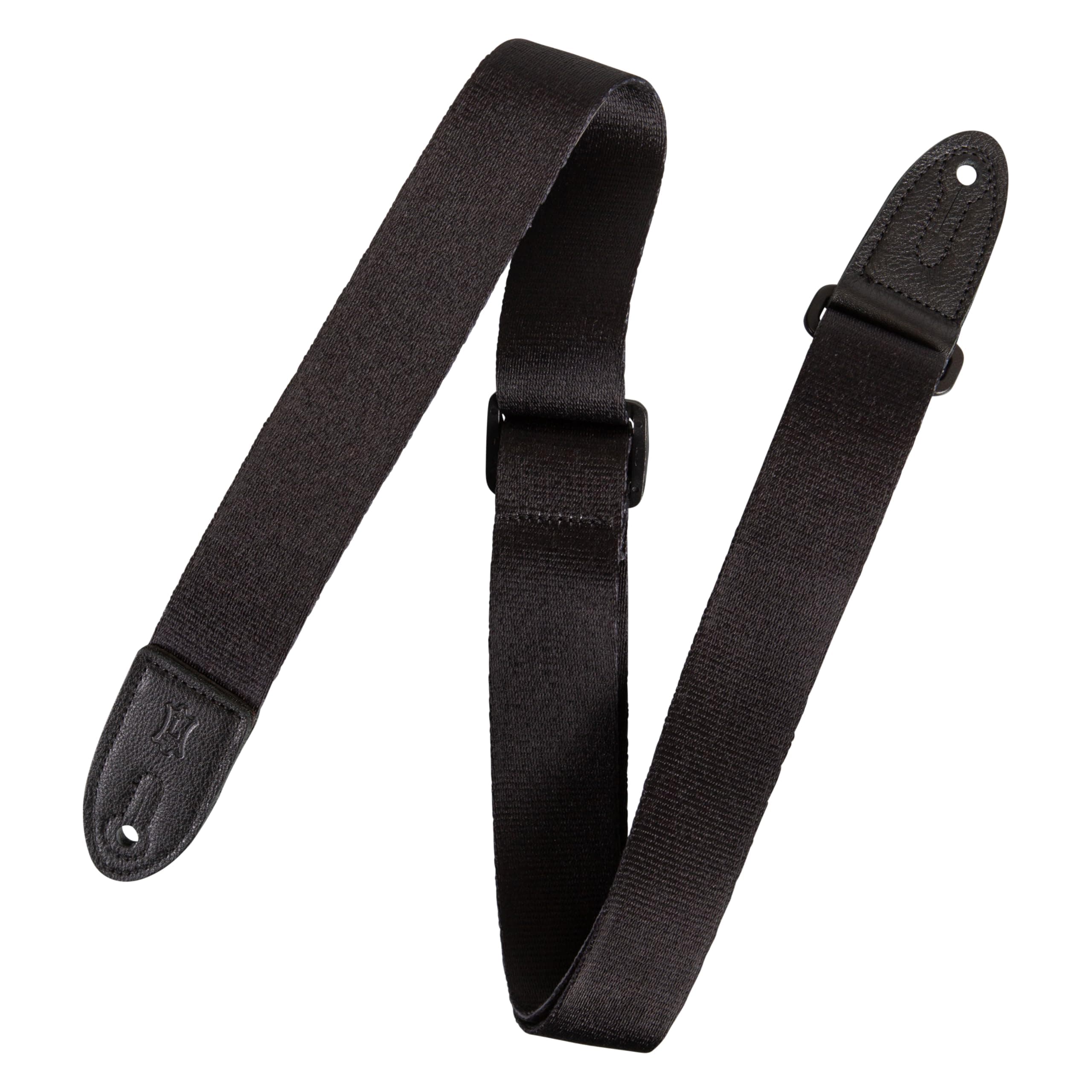 Levy's 1.5" Kids Guitar Strap with Tri-Glide Adjustment - Black