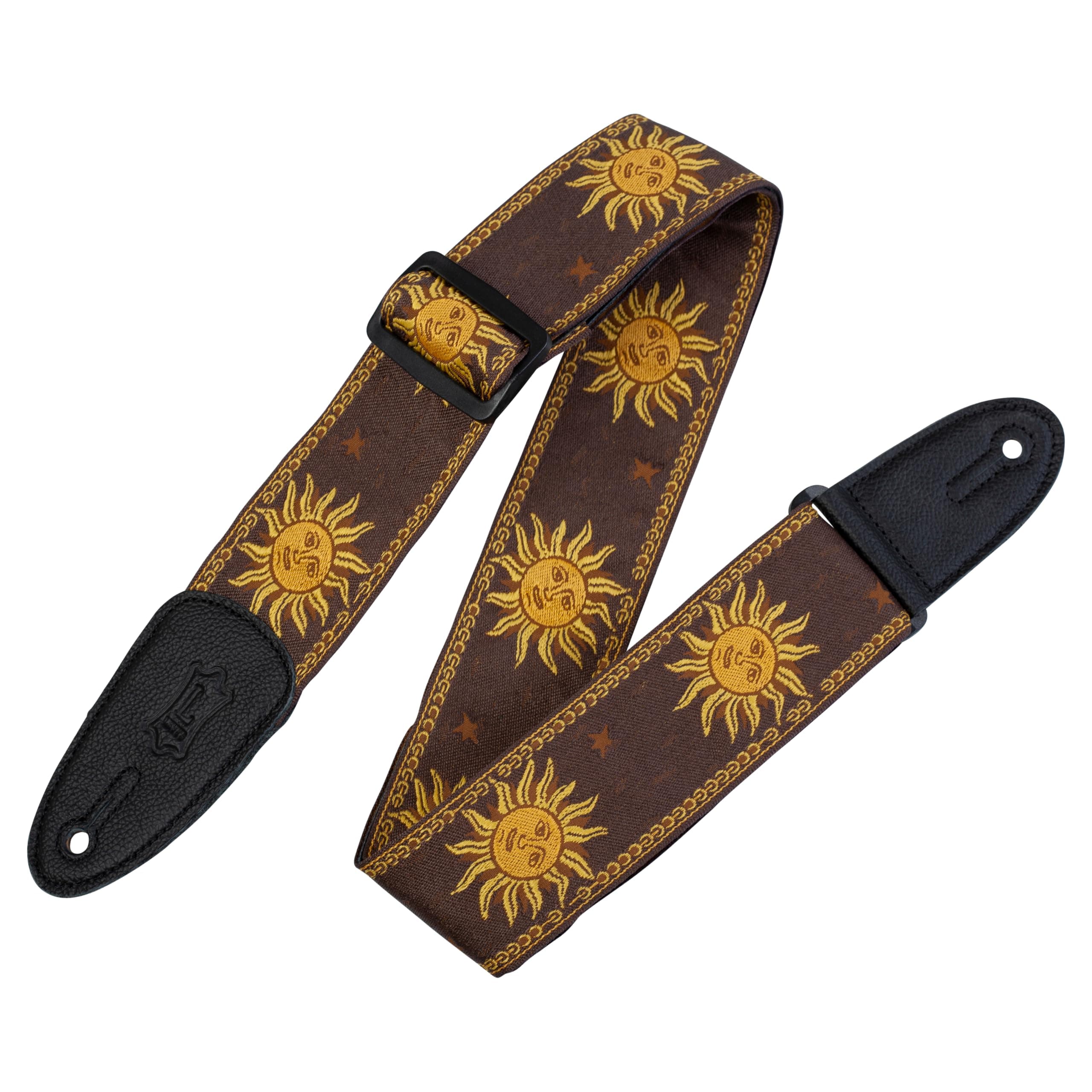Levy's Brown MPJG Jacquard Weave Guitar Strap