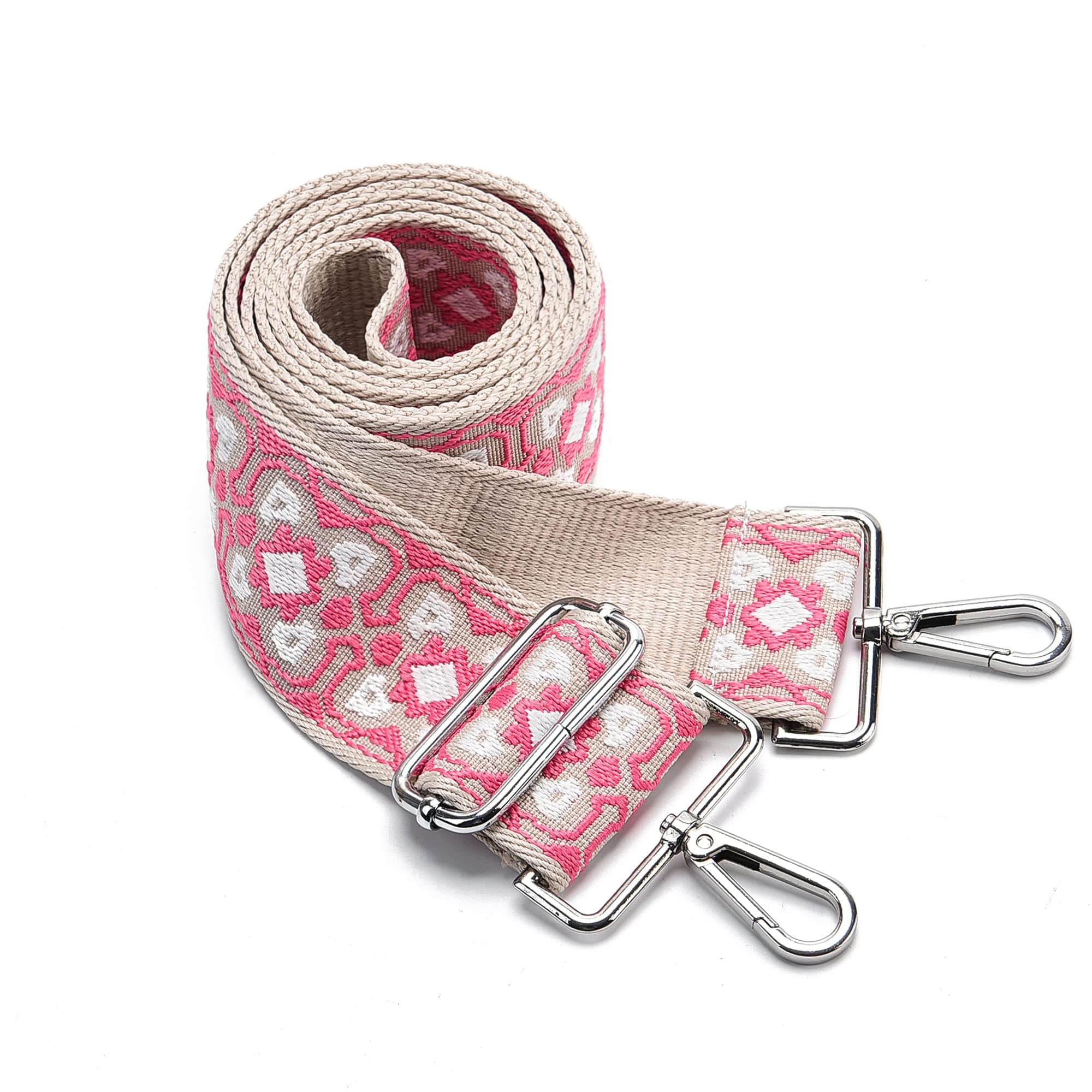 LVYOUME Silver Hardware 2" Wide Adjustable Crossbody Bag Strap Belt Replacement