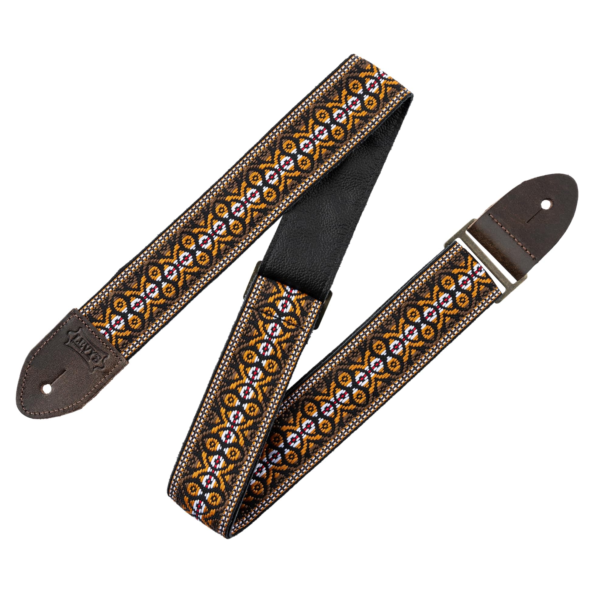 Levy's Vintage Hootenanny Series 60s Style Guitar Strap with Pick Holders