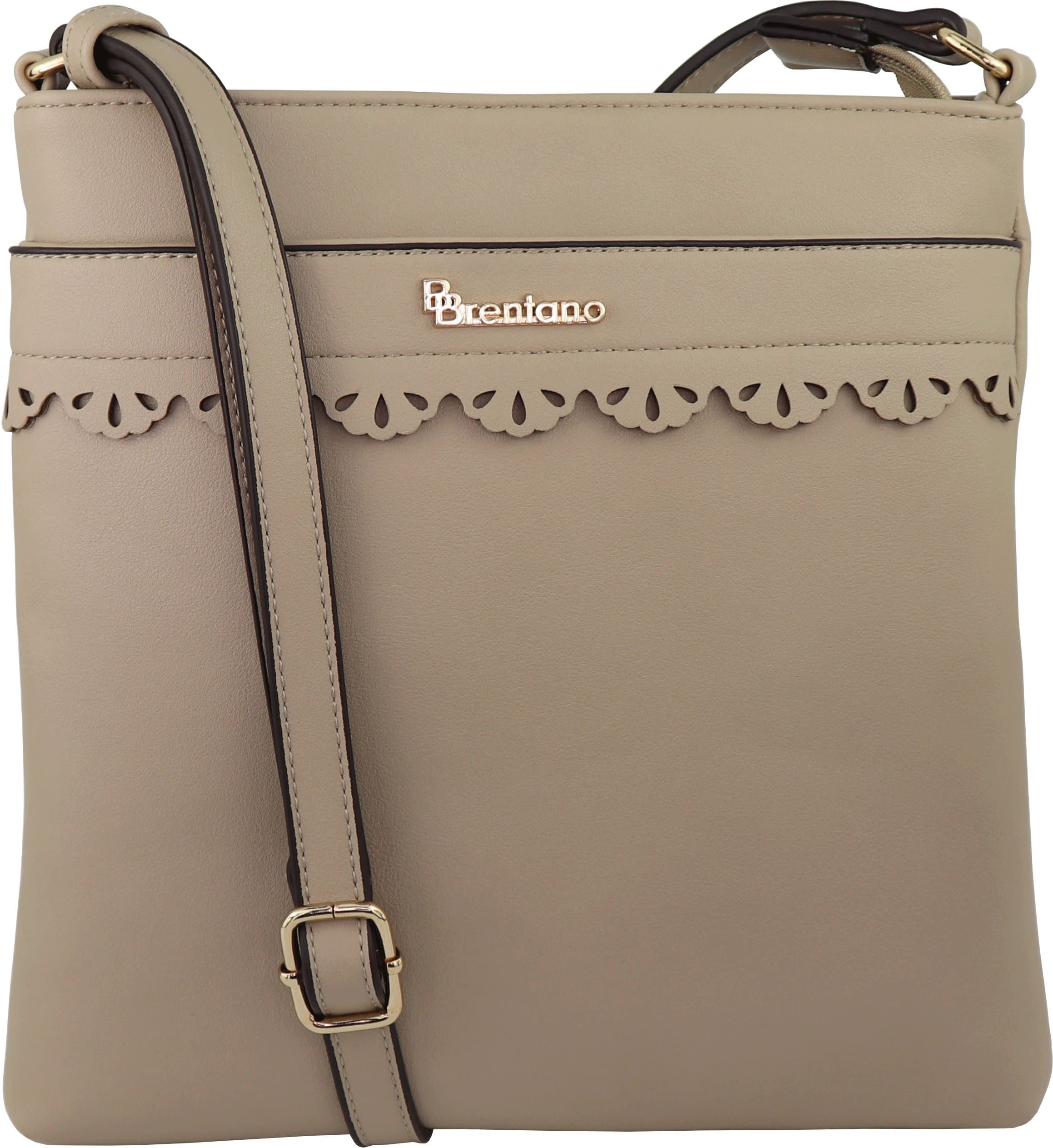 B BRENTANO Vegan Leather Medium Crossbody Purse