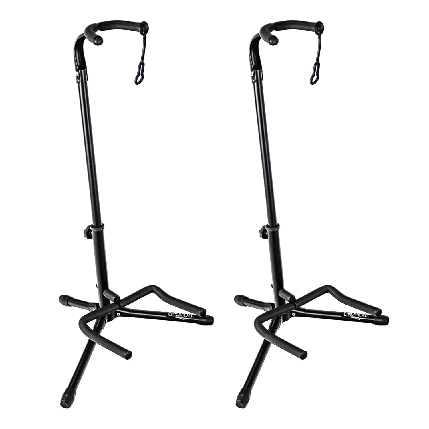 ChromaCast 2-Tier Adjustable Upright Guitar Stand, 2 Pack