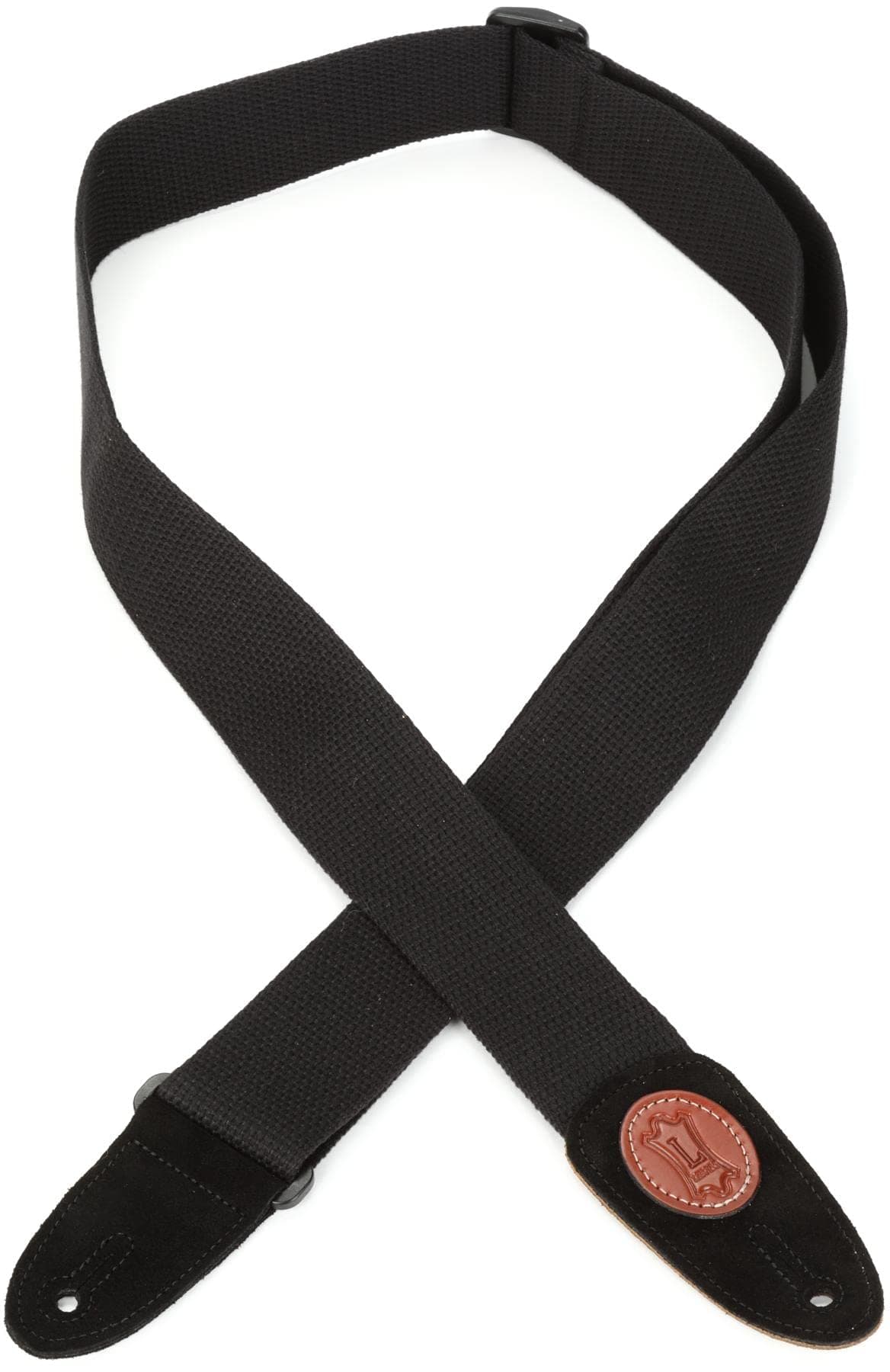 Levy's X-long 2 Cotton Guitar Strap - Black