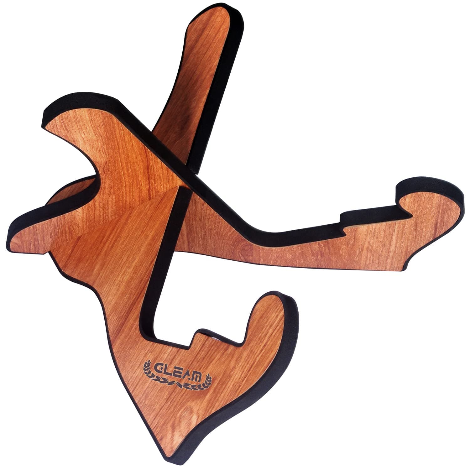Universal Wooden Guitar Stand for Acoustic Electric Guitar and Bass