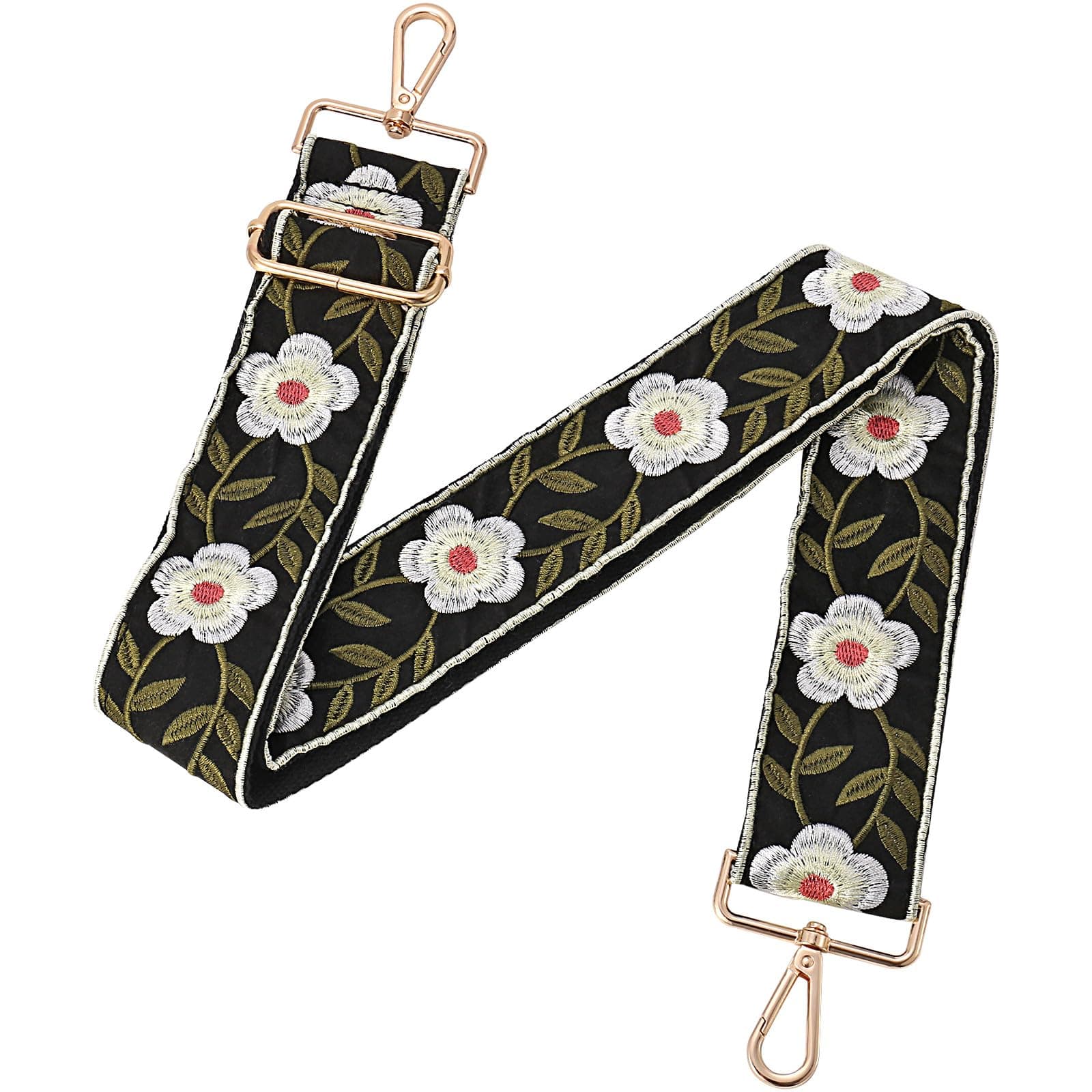 Floral Adjustable Strap for Wide Purse and Handbags