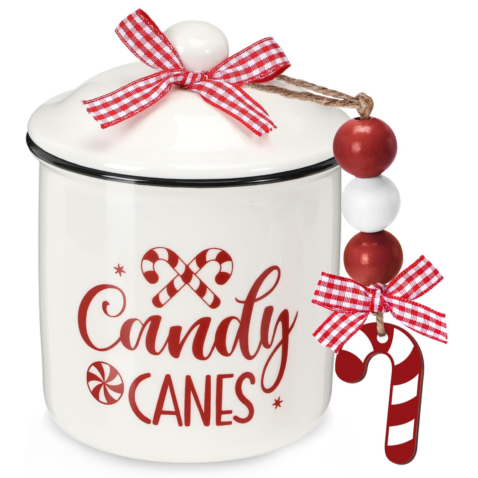 Nefelibata Christmas Candy Bowl and Tiered Tray Decor Set for Home Centerpiece