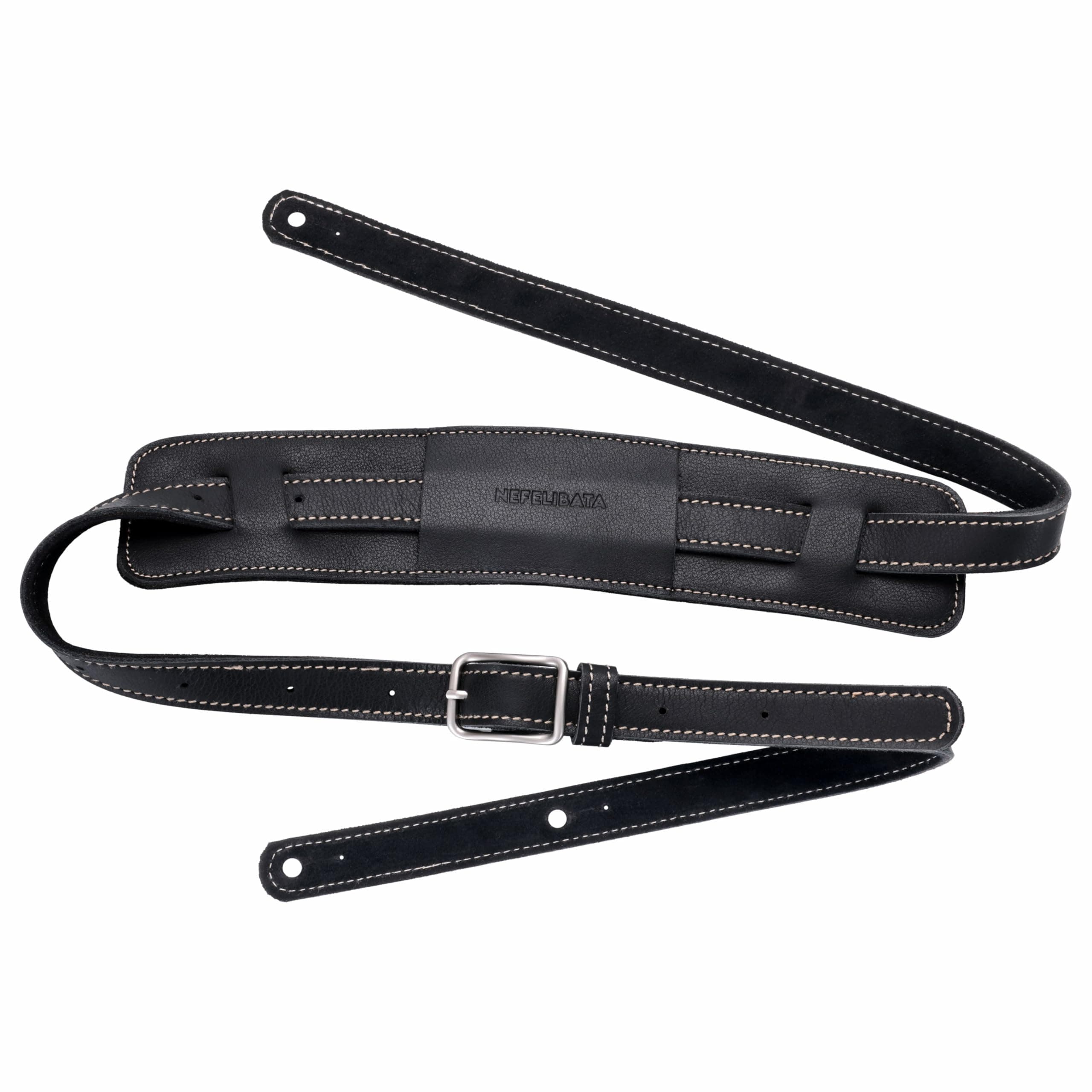 Nefelibata Shoulder Pad Guitar/Bass Strap with Bavarian Leather Lining
