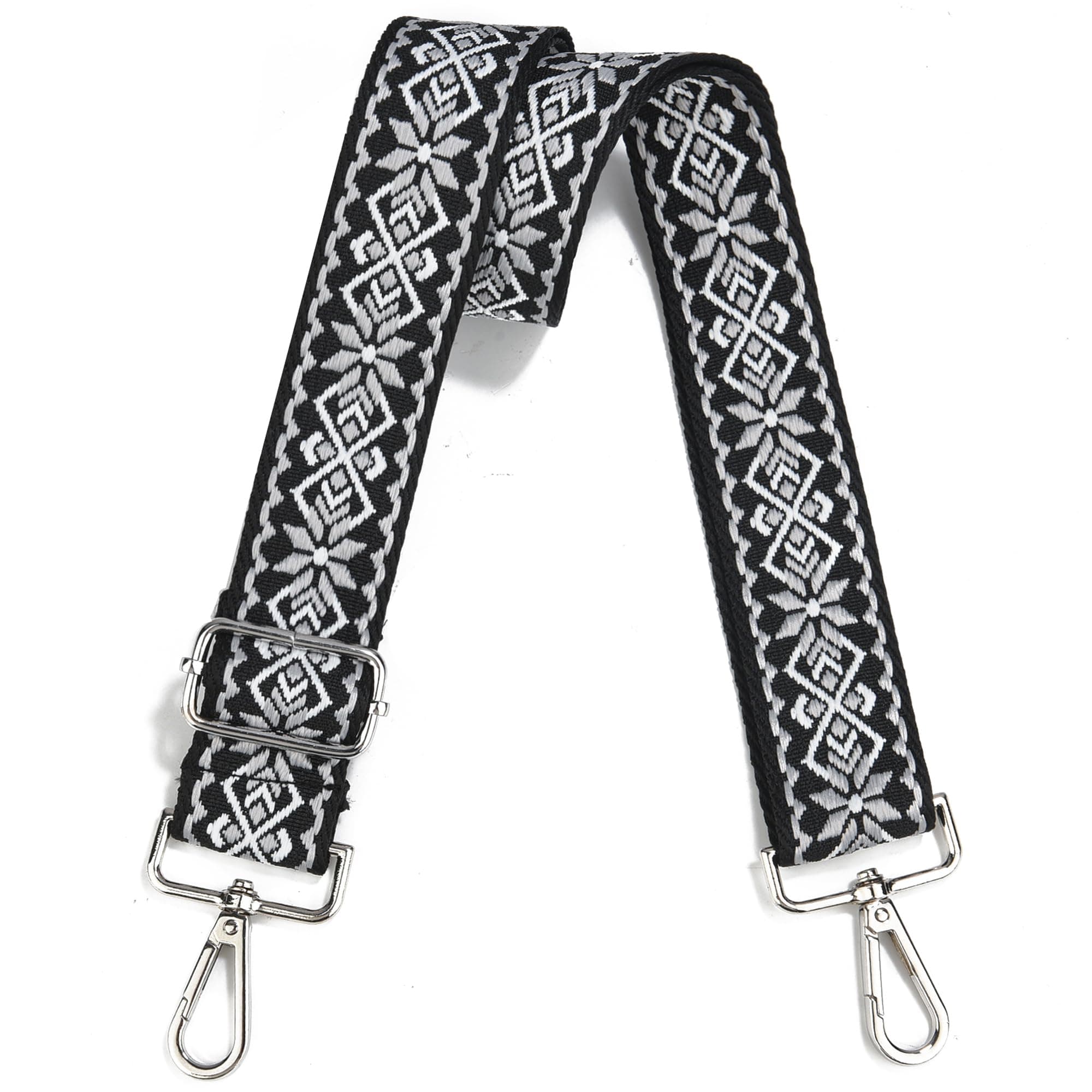 Silver Hardware Crossbody Purse Strap - Wide & Adjustable Replacement