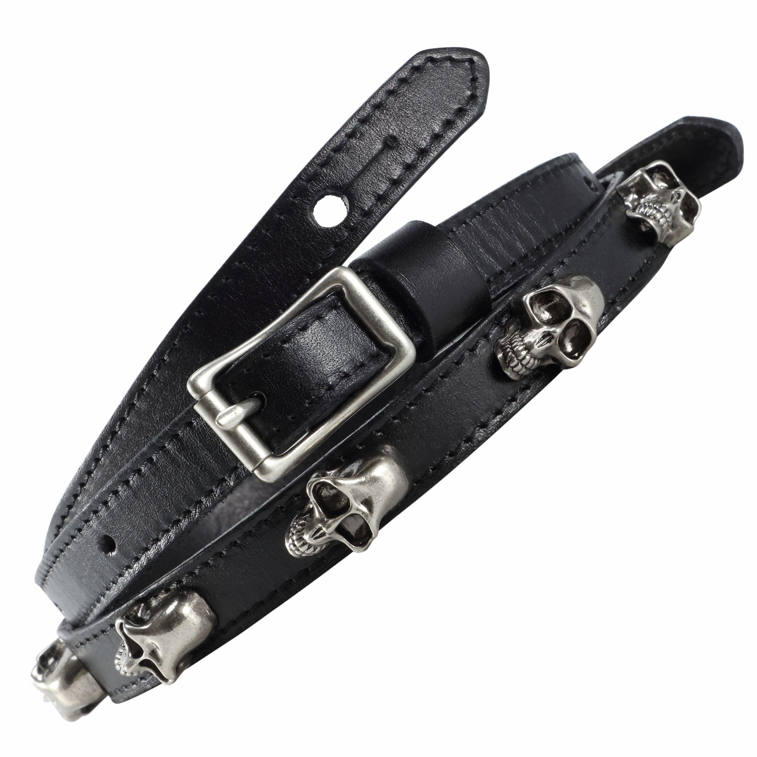 Handmade Vegetable Tanned Cowhide Guitar Strap for Electric and Bass Guitars