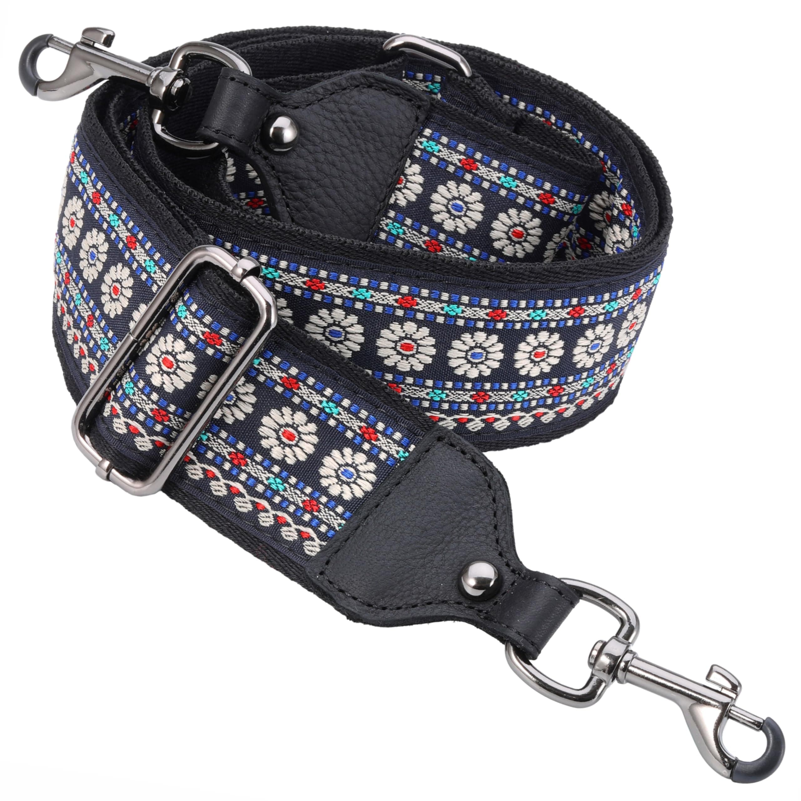 2 Wide Full Grain Cowhide Handbag Strap - Multi-Pattern Adjustable Replacement