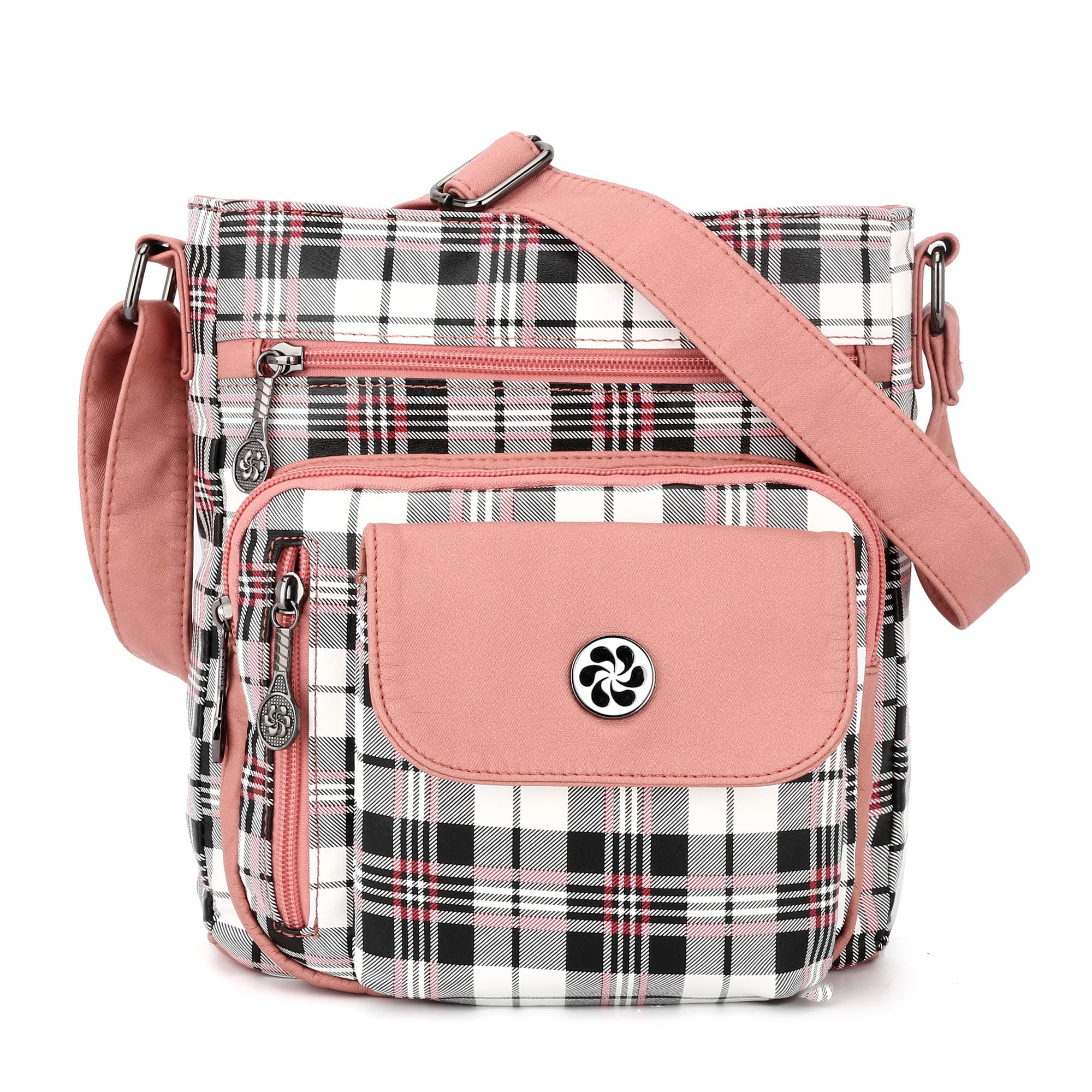 Angel Kiss Vegan Leather Crossbody Bag for Women Adjustible Strap